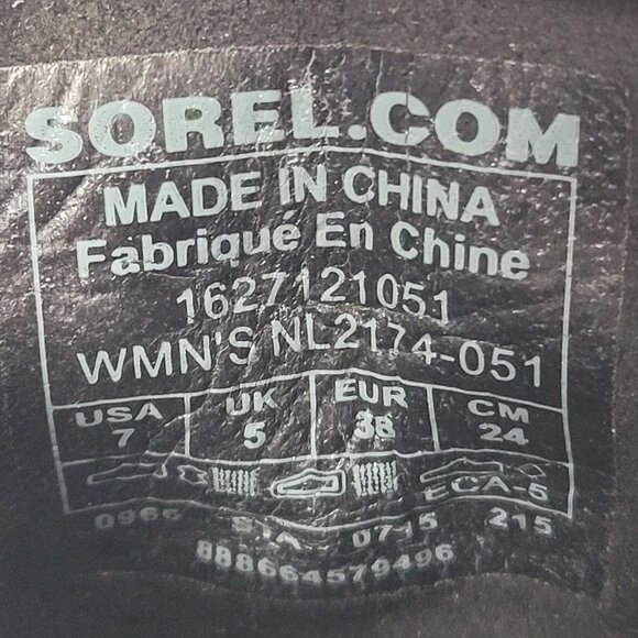 Sorel Women's Taupe Brown Lace-Up Ankle Boots NL2174-051 US Size 7 - Picture 10 of 11